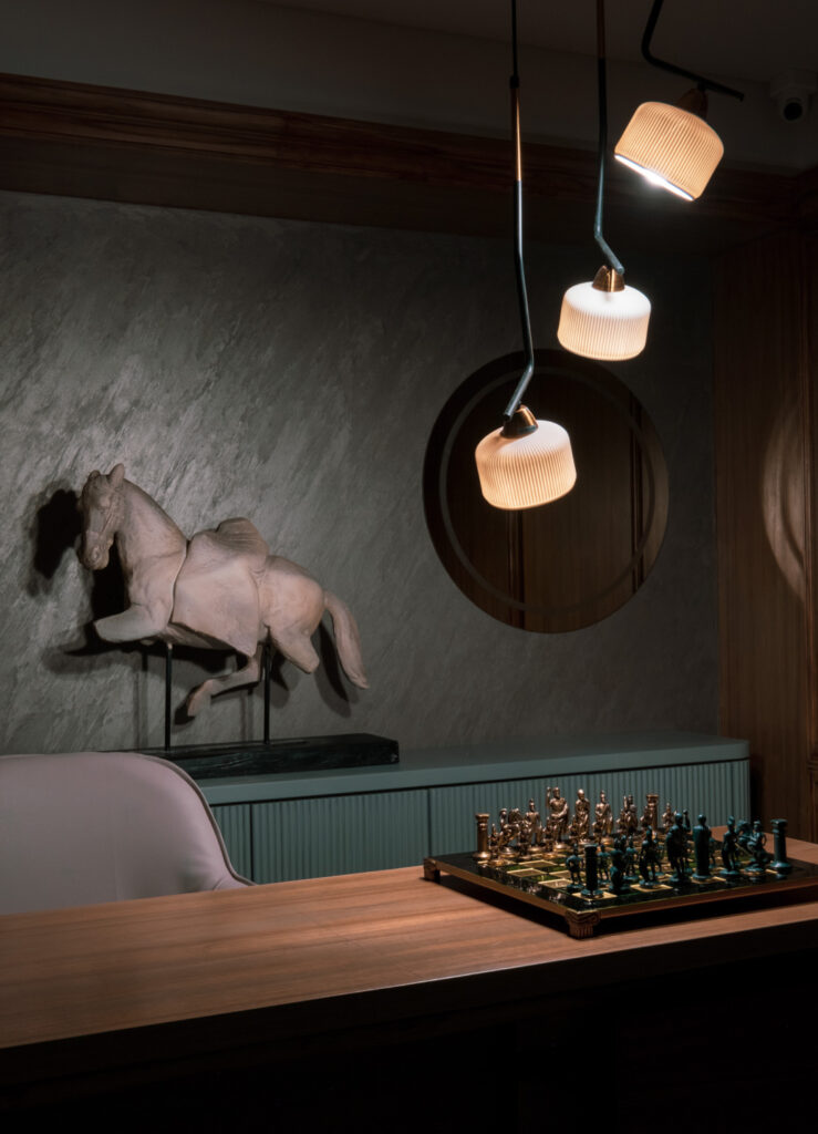 Modern office interior design with open workspace