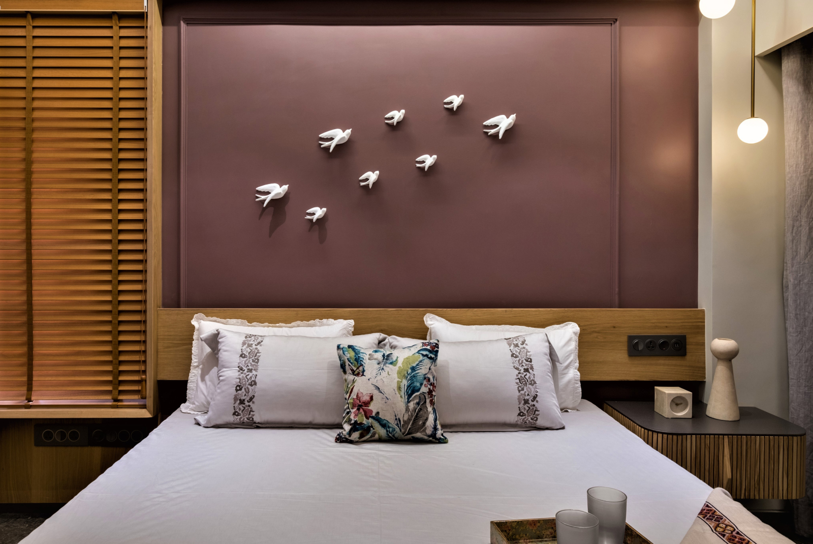 Luxury Bed room interior design with modern furniture