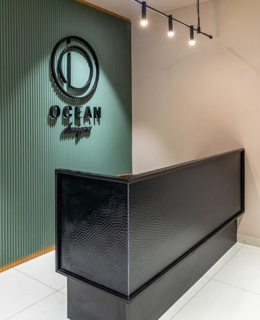 Premium interior design with wooden textures and wall panels