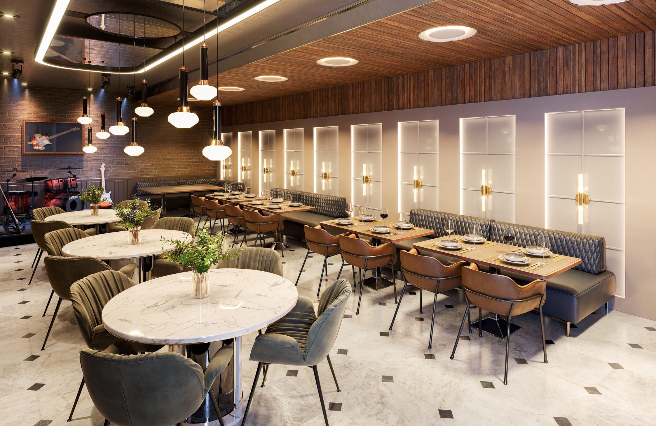 Creative restaurant and café interiors in Ahmedabad designed to attract customers