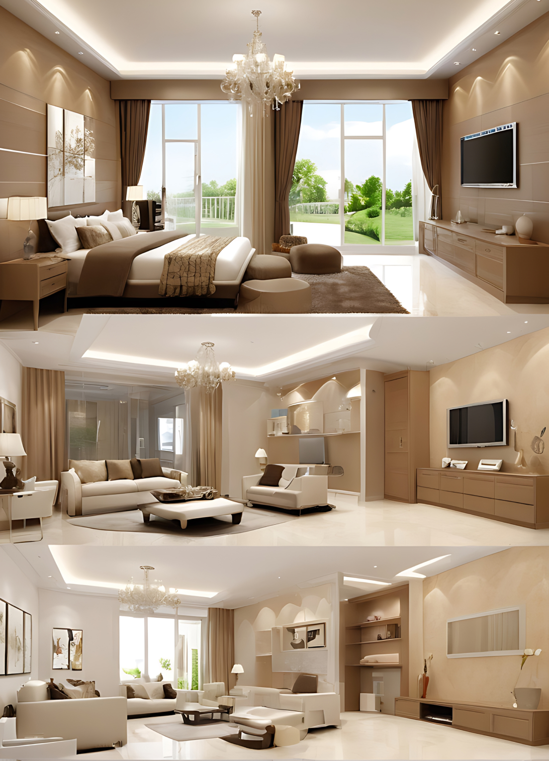 Luxury 4 BHK interior design in Ahmedabad with spacious modern living room and premium décor