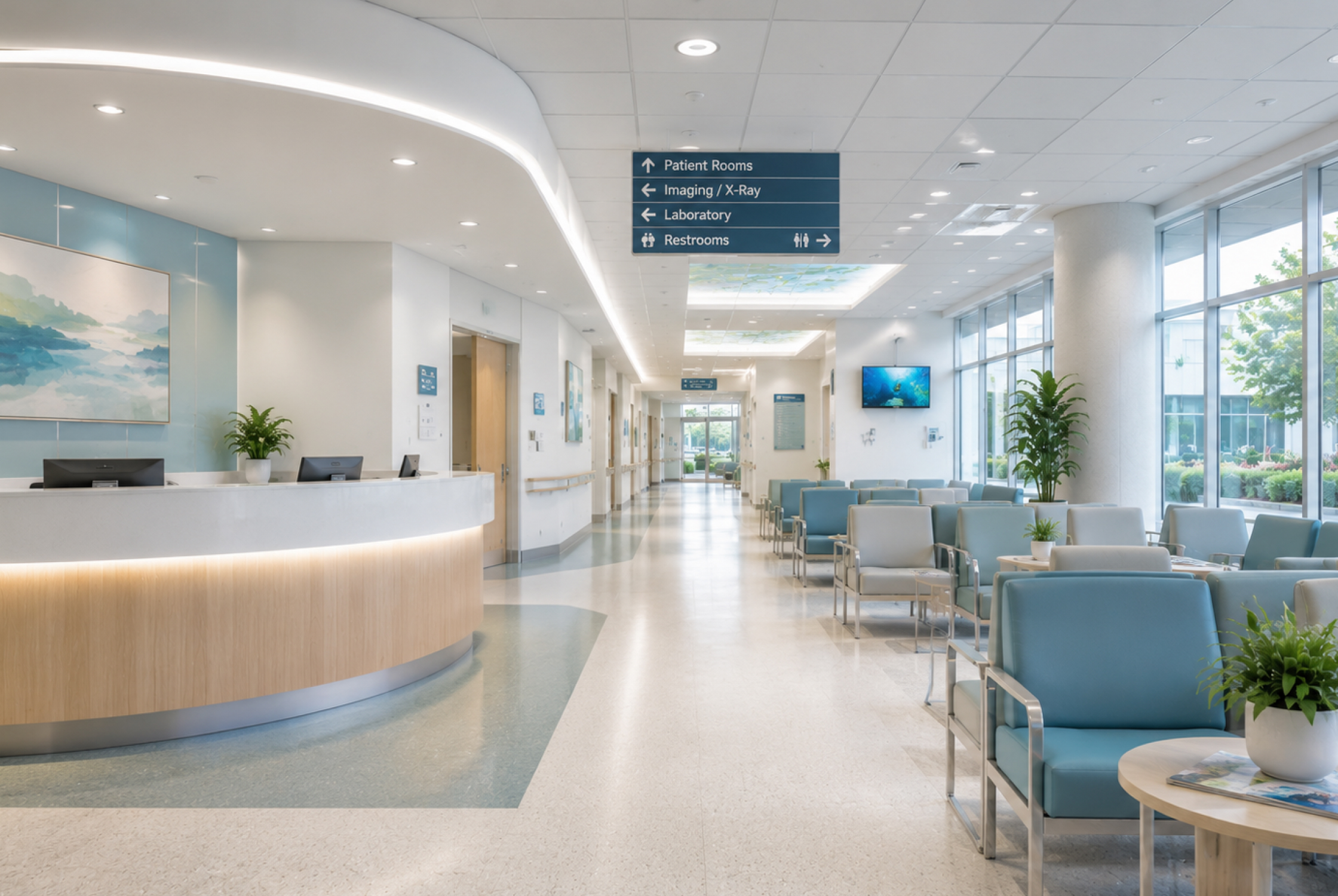 Best hospital interior designers in Ahmedabad creating modern patient friendly healthcare interiors and medical facilities