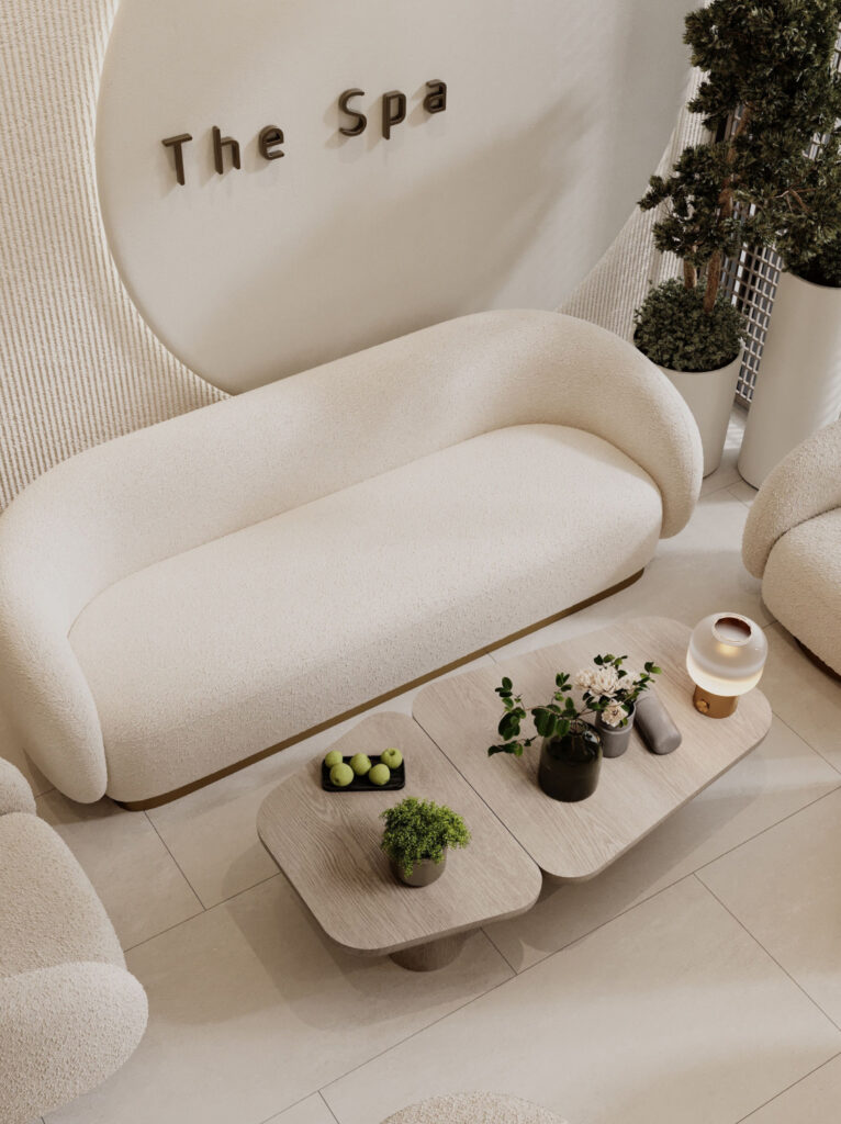 Beauty salon branding through modern interior design in Ahmedabad with customized décor elements