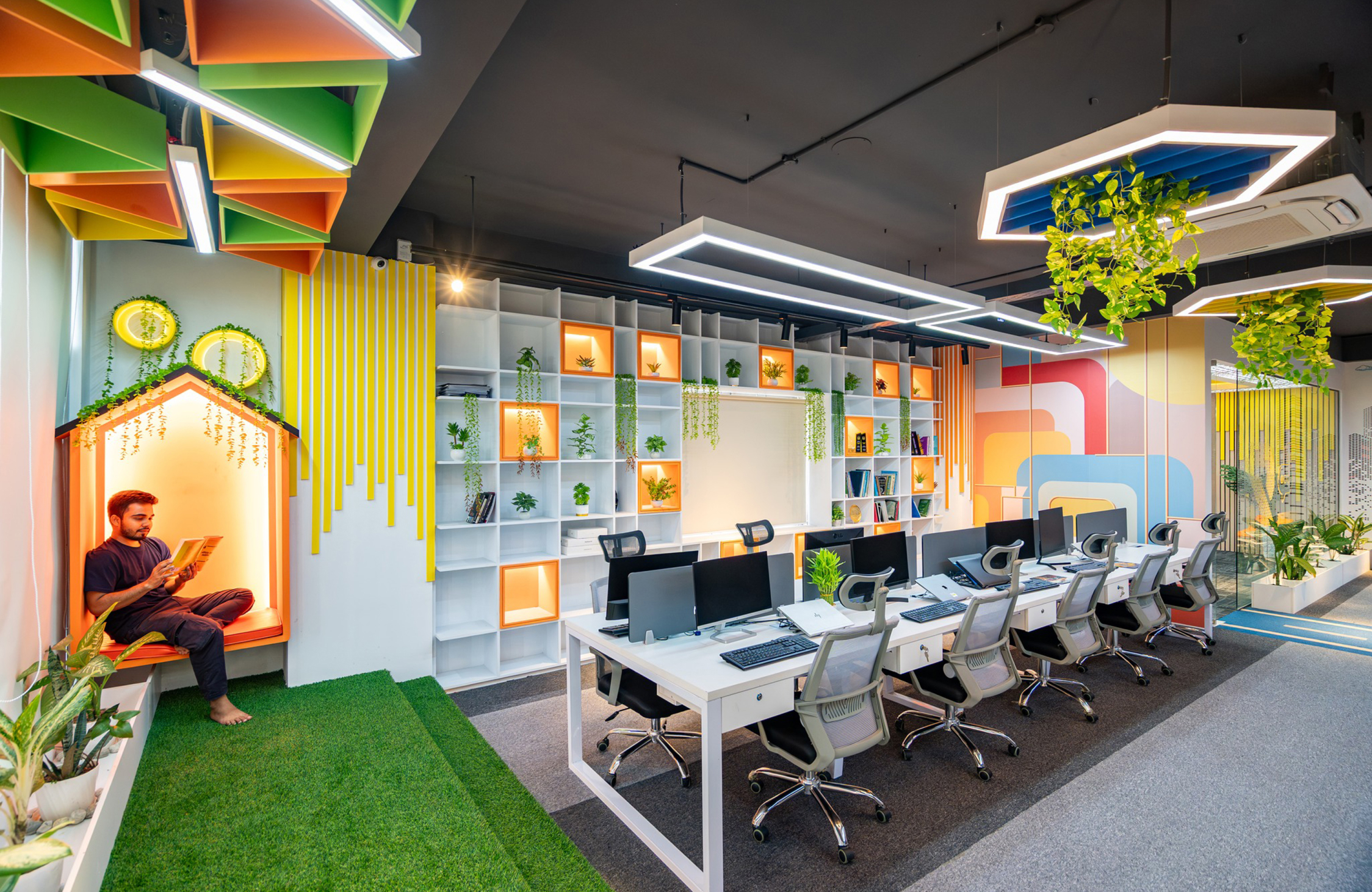 Collaborative workspace designed for teamwork and innovation
