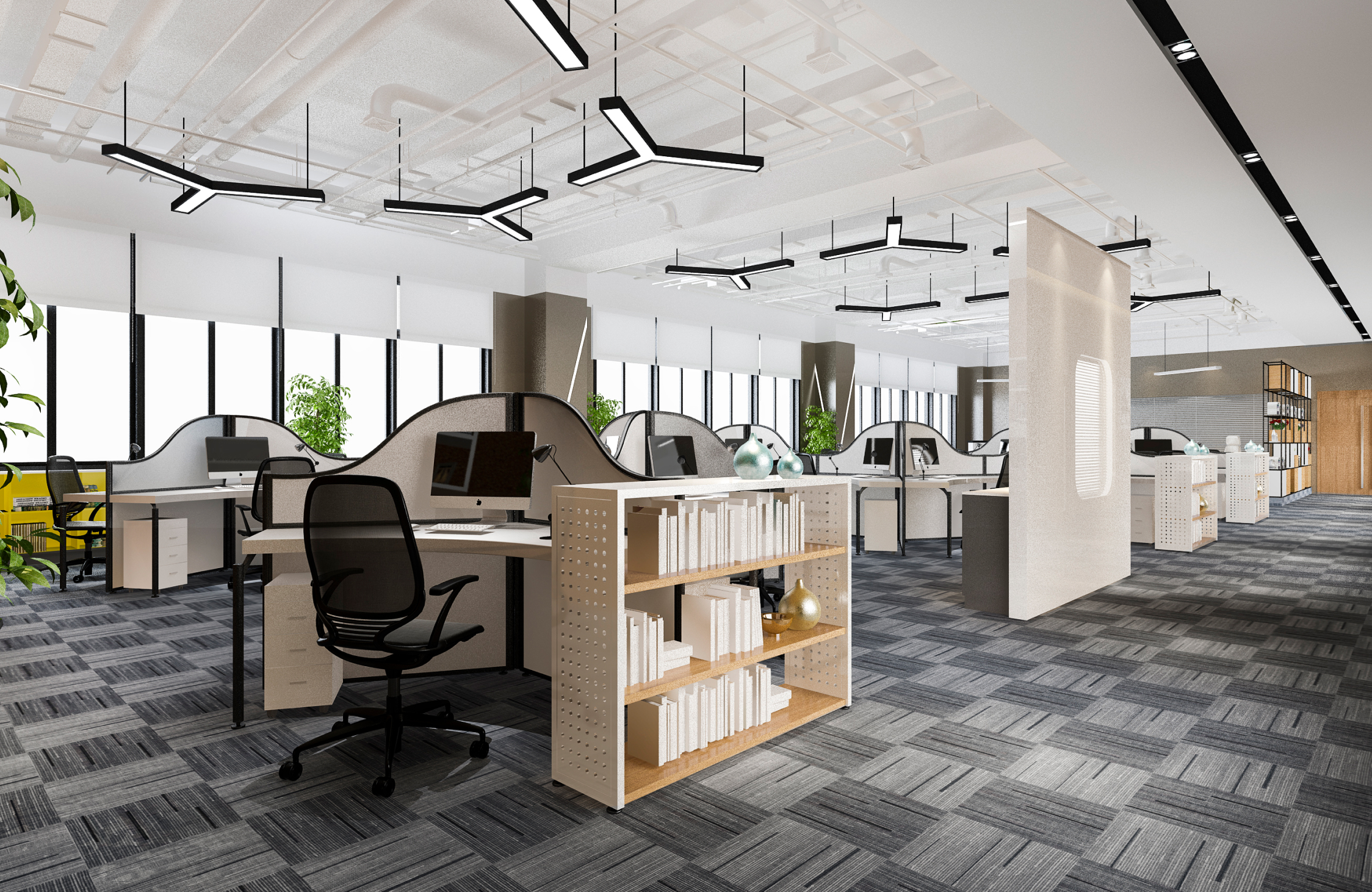 Strategic corporate workspace planning for productive office environments