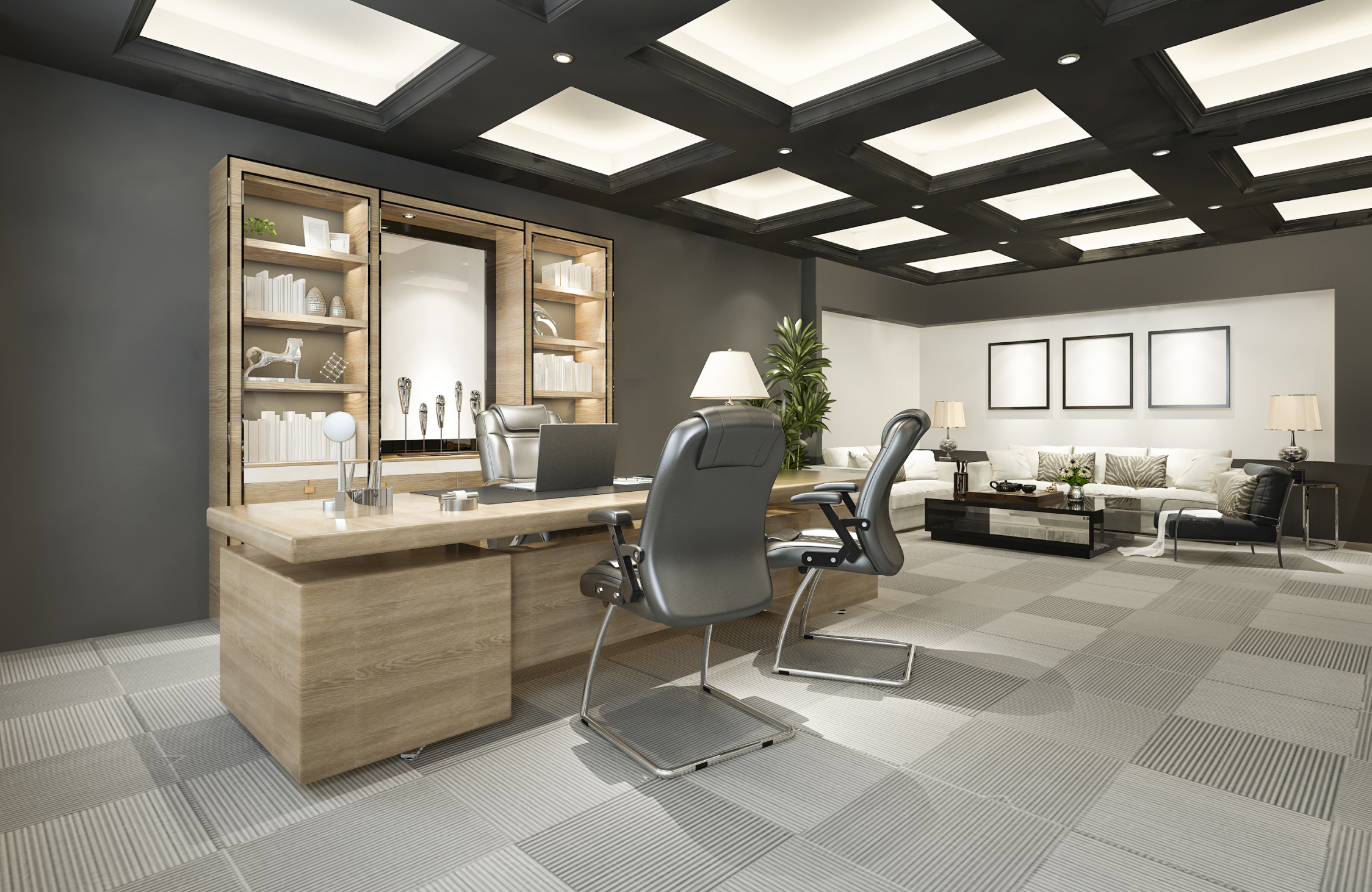Premium executive cabin interior design for modern offices