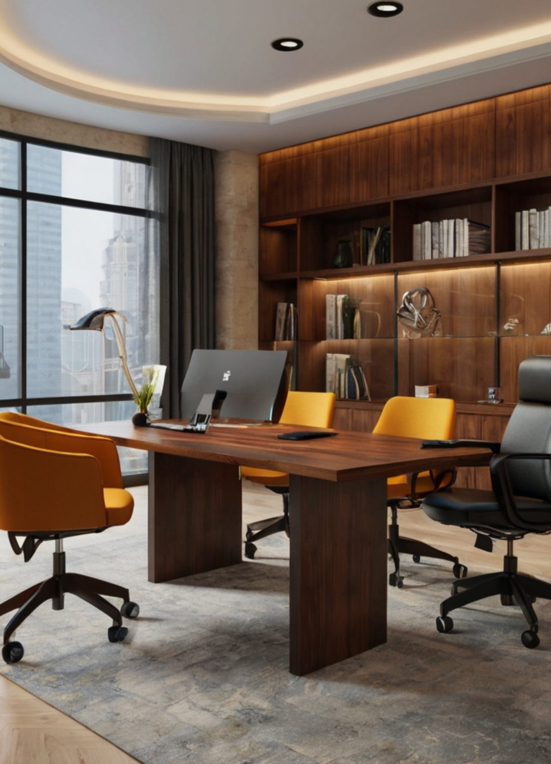 Modern office interior design in Ahmedabad by Ocean Design Studio