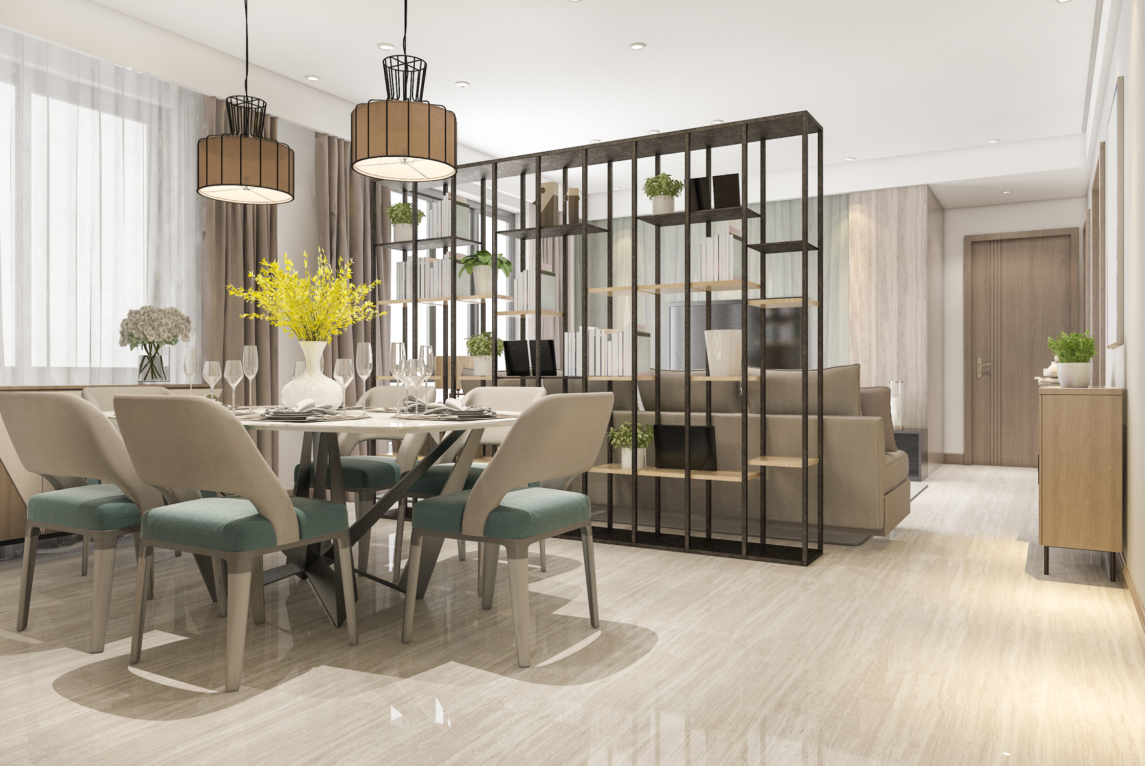 Modern luxury apartment interior design in Ahmedabad with sophisticated contemporary living spaces