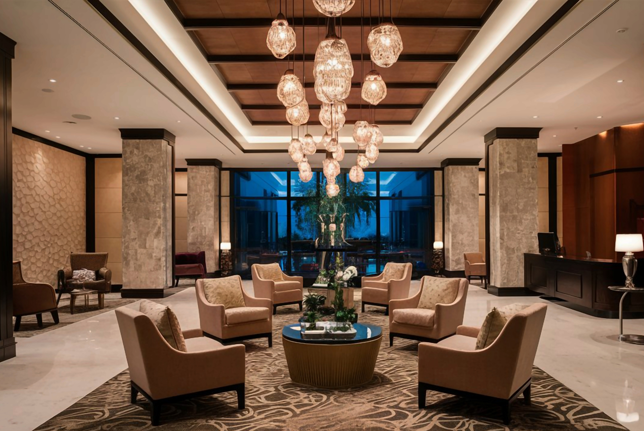 Luxury penthouse interior design in Ahmedabad with an elegant and sophisticated living space.